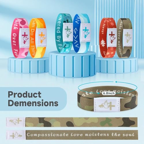 Daily Bible Verse Bracelet，Bible Verse Bracelets With NFC,Wearable Bracelet,christian daily bracelet,Christian Gifts For Men Women (brown)4