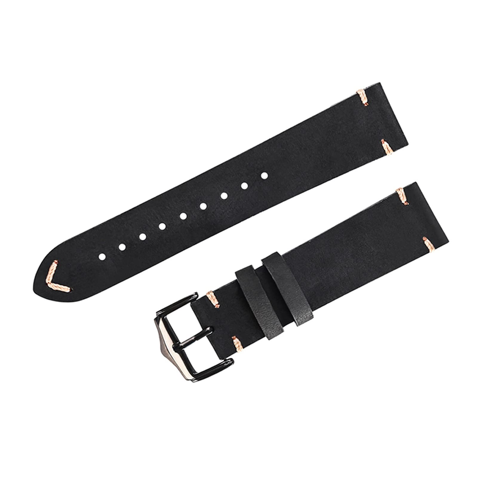 Watch Bands Leder 20mm 22 mm Unisex Leder Uhrenbänder weiche Vintage Braunes Kuharmbandkompatibel