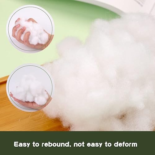 Miniatura 4 de BUTUZE Fibra de poliéster, fibra de relleno de alta resistencia, relleno de fibra de alta calidad, relleno para muñecas pequeñas, almohada edredón