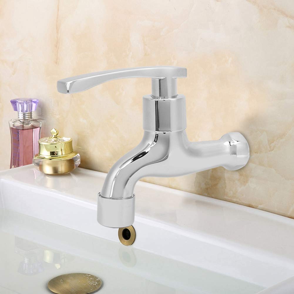 Zinc Alloy Household Washing Machine Faucet Sink Basin Water Tap Bathroom Vessel Sink Faucet Bathroom Sink Faucet Single — view 6