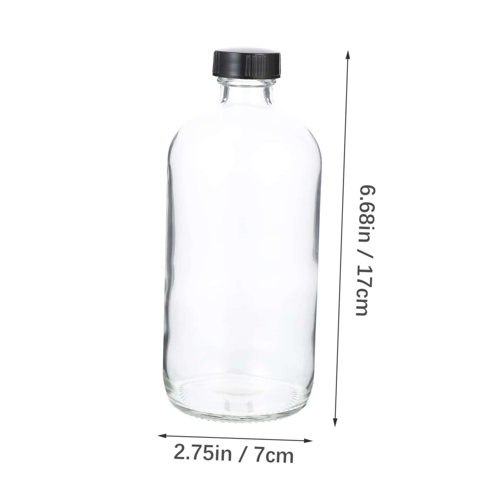 PRETYZOOM Frascos de Reactivo de Vidrio 8 Piezas con Embudo Botellas de Boca Pequeña para Laboratorio Frascos de Transparentes para Productos Químicos