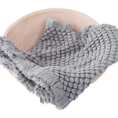 Juliyan 新生児 記念 撮影 ラップ 寝相アート 小物 ニューボーンフォト 多色 パイナップルブランケット お包み 柔らかい グレー