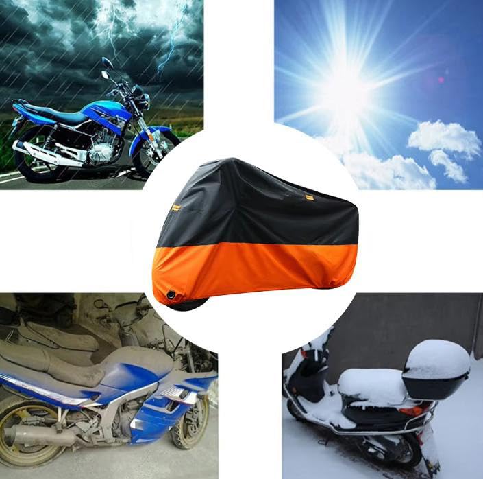 HYXBD Housse Moto Pour Suzuki VStrom 800DE 2023 2024 2025, Respirant Anti-Poussière Housse Moto Impermeable, Moto Bâche Exterieur Protection Résistant Aux UV