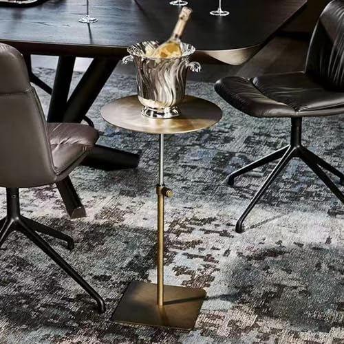 Table basse avec base en acier inoxydable au design moderne et épuré pour salon - 7