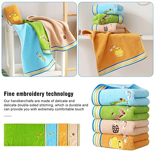 Gukasxi Children'S Facial Towel, 4 Pack Kids Washcloth Towels thumb #4