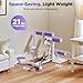 FEIERDUN Adjustable Deep Squat Machine - 7 Level Resistance Glute & Leg Trainer for Home, Multi-Functional Equipment for Women to Strengthen Core, Hips and Thighs