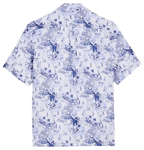 Men's Linen Bowling Shirt Riviera2