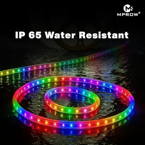 Image of MPROW 5Meter LED Rope Light | 48 LEDs /Meter Waterproof Strip Light | Cove Light for False Ceiling, Diwali, Balcony & Indoor Decoration (Multicolor)
