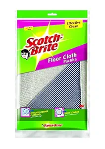 Scotch-Brite Cotton 2 Piece Floor Cleaning Cloth and 1 Piece Single Sided Toilet Brush (Multicolour)