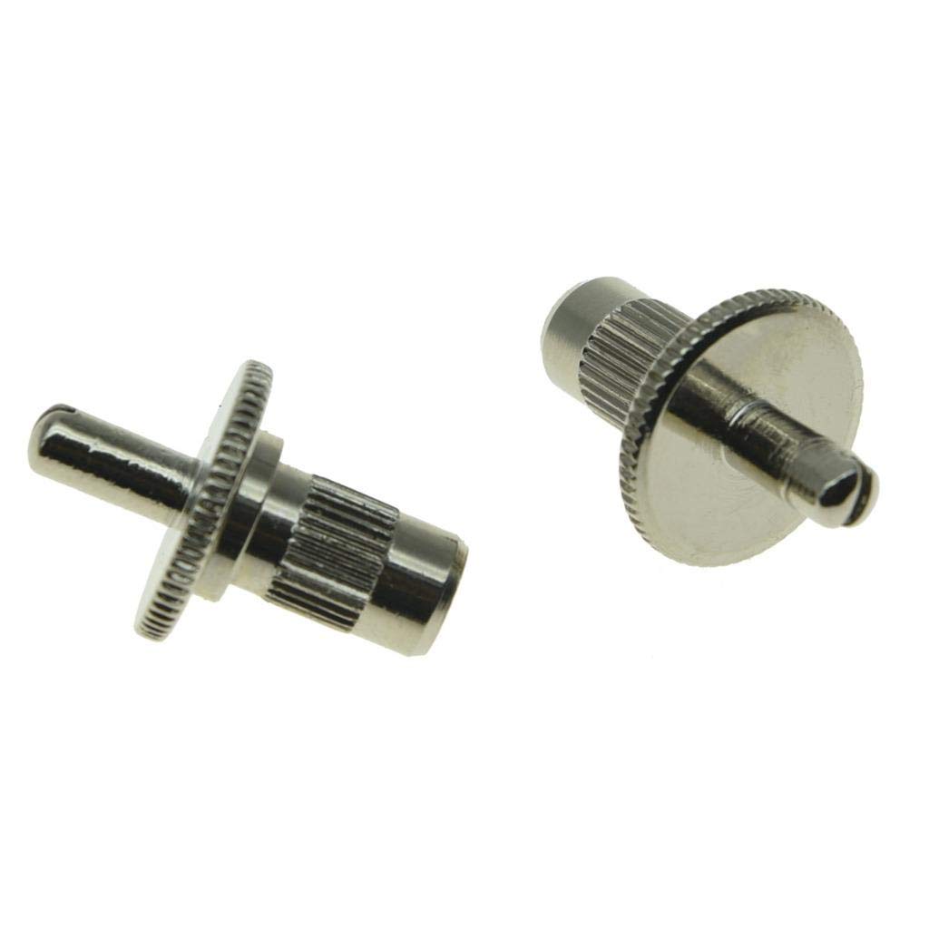 DoproPack of 2 Nashville Style Guitar Tune-o-matic Bridge Posts Guitar Bridge Studs Bridge Post with Anchors for USA Les Paul Nickel