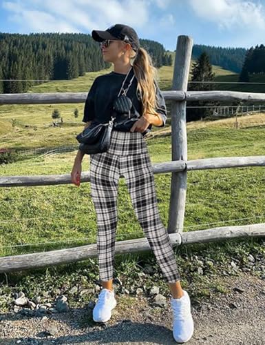 Image of ZOOSIXX High Waisted Leggings for Women Tummy Control Soft Workout Lounge Gym Pants