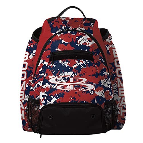Boombah Prospect Batpack Camo Red/Navy