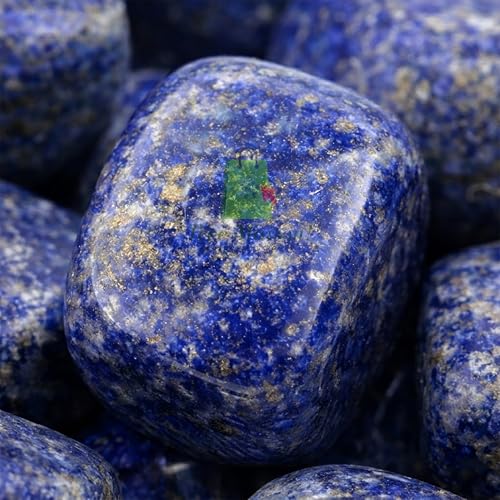 Image of Lapis-Lazuli Tumble Stone | 50 gm Tumbled Gemstones | Reiki Healing Stones | Home Decor Pebbles | Aquarium Gravel | Garden & Table Decor