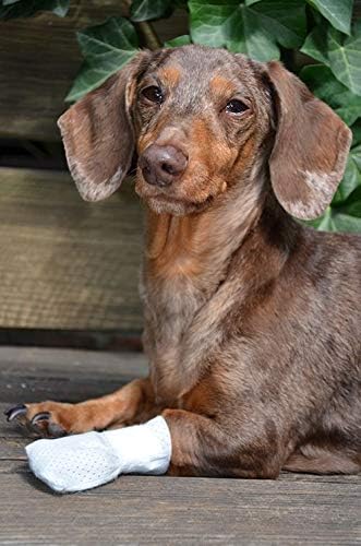 Miniatura 7 de Medimitt - Vendajes de patas para perros, gatos y mascotas, botines médicos elásticos, primeros auxilios para patas, antideslizantes, no adhesivos,