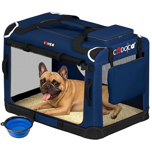 CADOCA® Trasportino Cane & Gatto XXXL 101x70x70cm Box Animali Domestici Media Grande Taglia Viaggio Gabbia Trasporto Traspirante