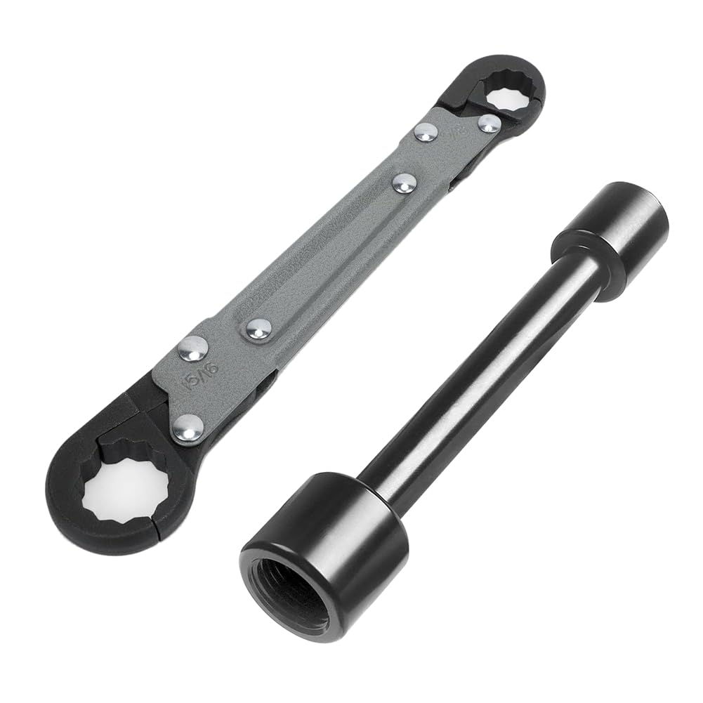 Osmond Plumbing Tools,Angle Stop Wrench,Double-Ended Pipe Wrench Double-Ended Tire Socket Wrench Ratchet Pipe Wrench