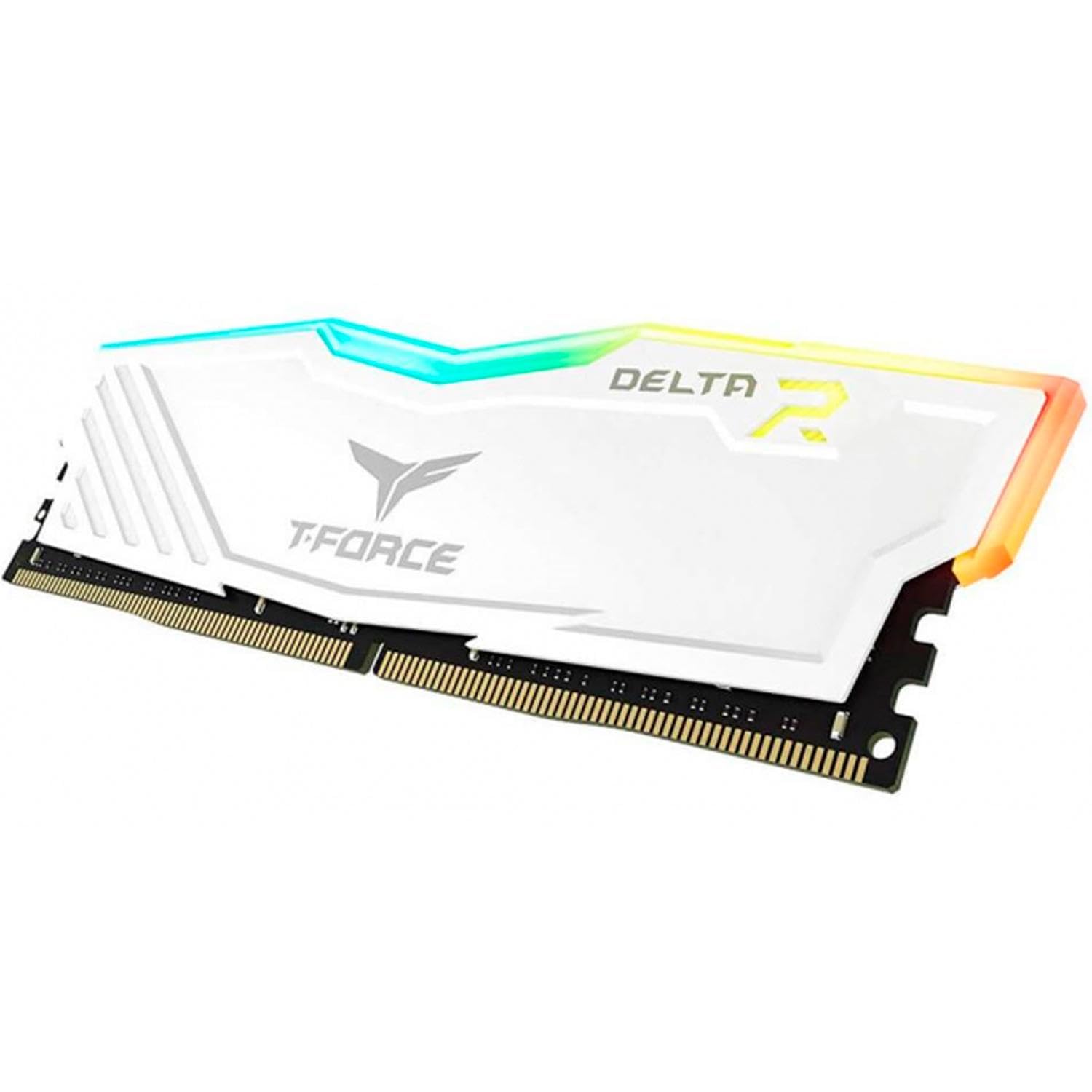 【ほぼ新品】TEAM RGB WHITE DDR4 3200Mhz 8G✕2枚 TeamGroup T-Force Delta RGB 8GB 3200MHz CL16 Desktop Gaming DDR4
