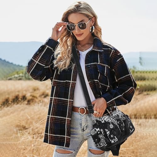 Image of Angel Kiss Purses for Women Small Hobo Shoulder Bags Vagen Leather Multi-Pocket Tote Bag with Zipper