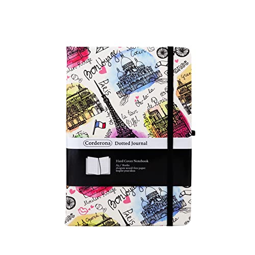 Carnet de notes rigide Tour Eiffel au format A5 avec finitions haut de gamme