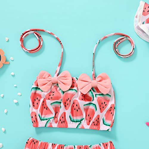 Tiny Cutey Infant Baby Girl Bikini Swimsuit Sunflower 2 Piece Bathing Suit Halter Top Bikini Bottoms Swimming Suit thumb #7