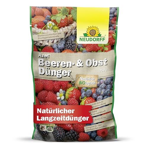 Preisvergleich Produktbild Neudorff Azet Beeren- & ObstDünger Bio-Dünger für mehr Geschmack und reiche Ernte bei Beeren und Obst mit natürlicher Sofort- & Langzeitwirkung, 750 g