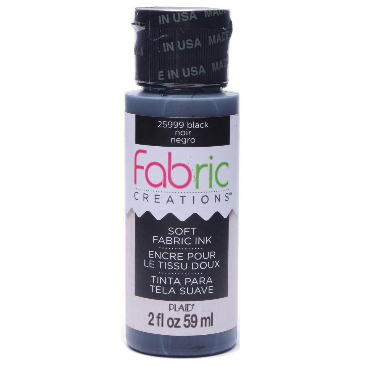 Fabric Creations Fabric Ink in Assorted Colors (2-Ounce), Black
