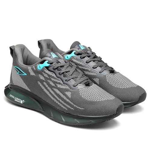 Image of ASIAN Men POWERPLAY-06 Running and Casual wear Running Shoes with Laces, Lightweight and Comfortable Shoes with Upper mesh Fabric and Crystal Cushion Technology for Men & Boys