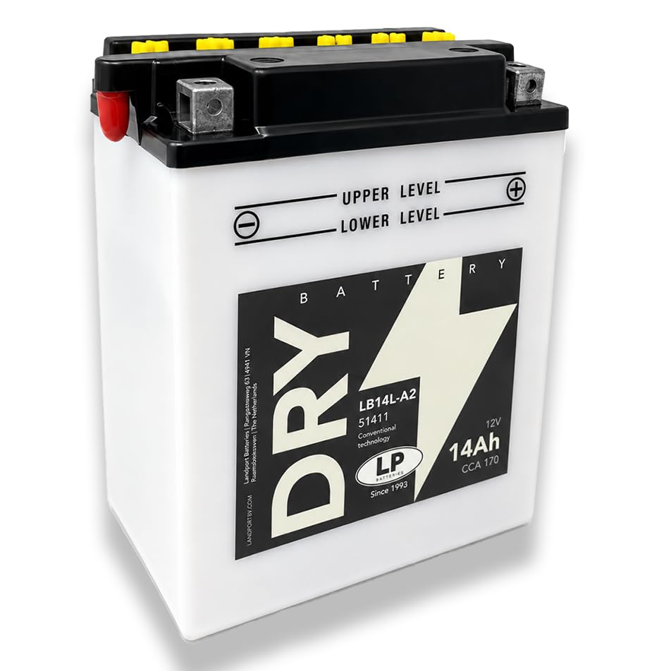 BATTERIA MOTO YB14L A2 12V 14AH COMPATIBILE CON PIAGGIO APRILIA BMW SUZUKI YAMAHA