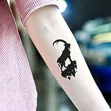 Mountain Goat Temporary Tattoo Sticker (Set of 2) - OhMyTat