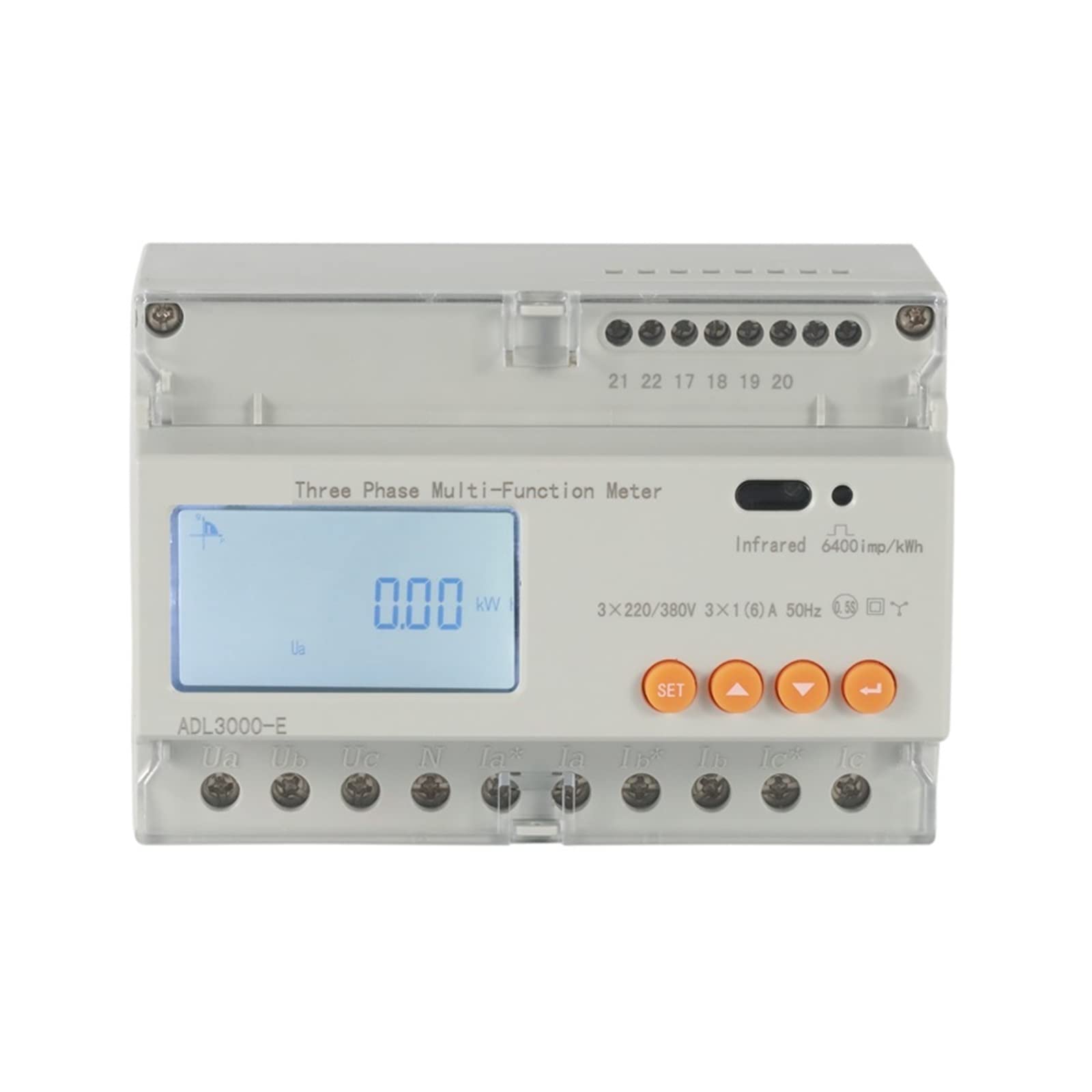 Contatore Energia Elettrica, DTSD1352 Contatore Kwh trifase su guida Din/Contatore di potenza Smart RS485 trifase/Contatore di energia bidirezionale trifase, Facile da Installare(DTSD1352 5A)