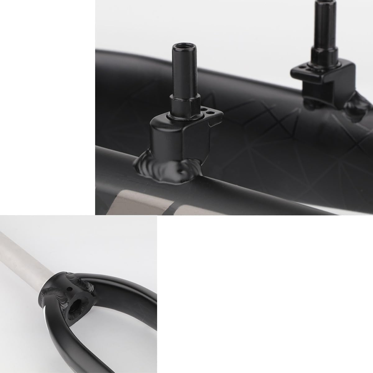Forcella Rigida MTB da 26" e 27,5" Tubo Dritto Senza Filettatura da 1-1/8" QR Freno a Disco V da 9X100mm Lega di Alluminio Ultraleggera Mountain Bike Anteriore A, 27,5"