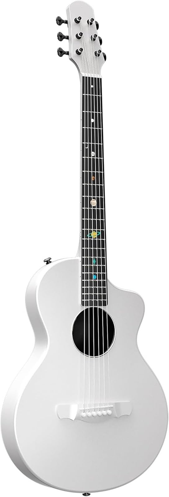 Gitara Elektryczna 38 Calowa Smukła Sześciostrunowa Gitara Akustyczna Z Włókna Węglowego Odpowiednia Dla Początkujących