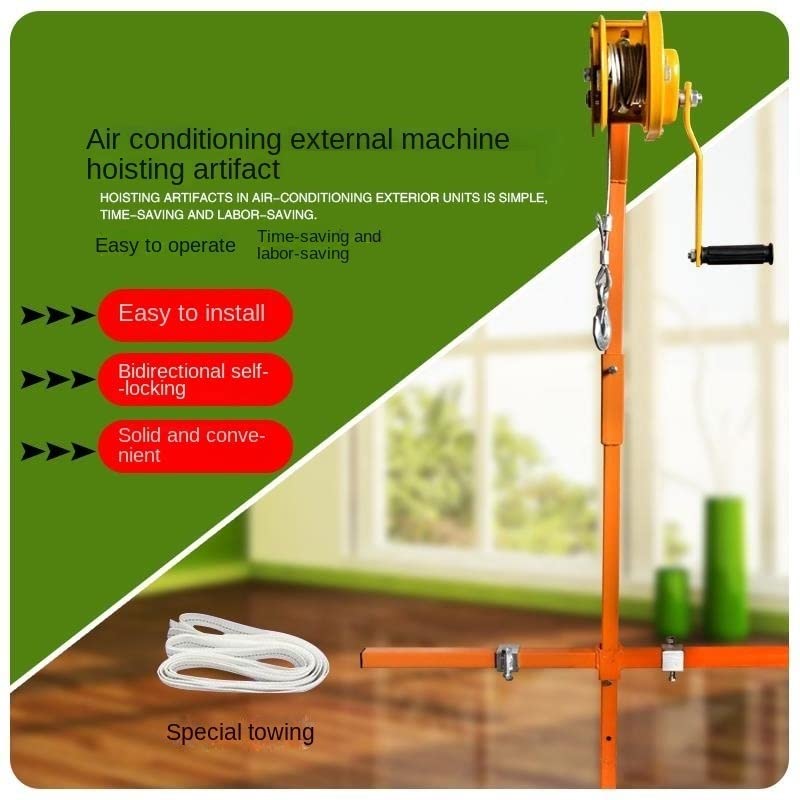 Winch manual especializado para aire acondicionado 1800lb 20m miniatura 4