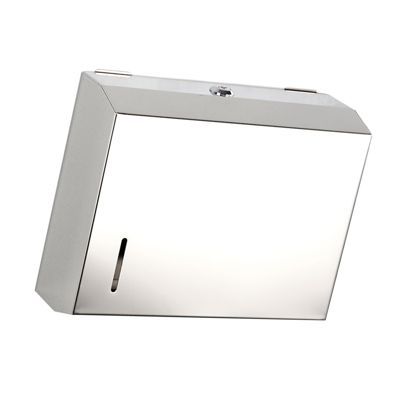 Rustless Square Tissue Distributor Large Capacity Wall Mounted for Commercial Use Efficiency Plan Rustless Square Tissue Box