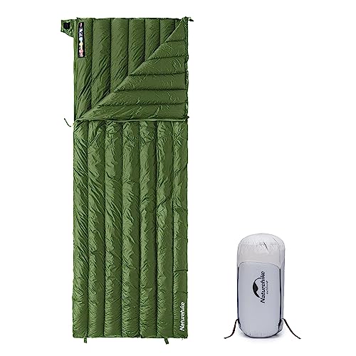 Naturehike Ultralight Backpacking RDS Down Sleeping Bag for Adults, 650 Fill Power Sleeping Bag for 42/52℉, 20oz Compact Lightweight Sleeping Bags for Hiking Camping 3 Seasons