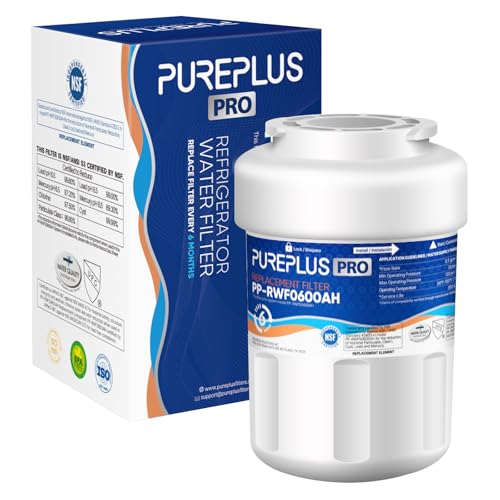 Image of PUREPLUS PRO Refrigerator Water Filter Replacement for HDX FMG-1, PL-100, WFC1201, PC75009, RWF1060, RWF0600A, 469991 Refrigerator Cartridge, NSF /ANSI 53&42 Certified, 1Pack