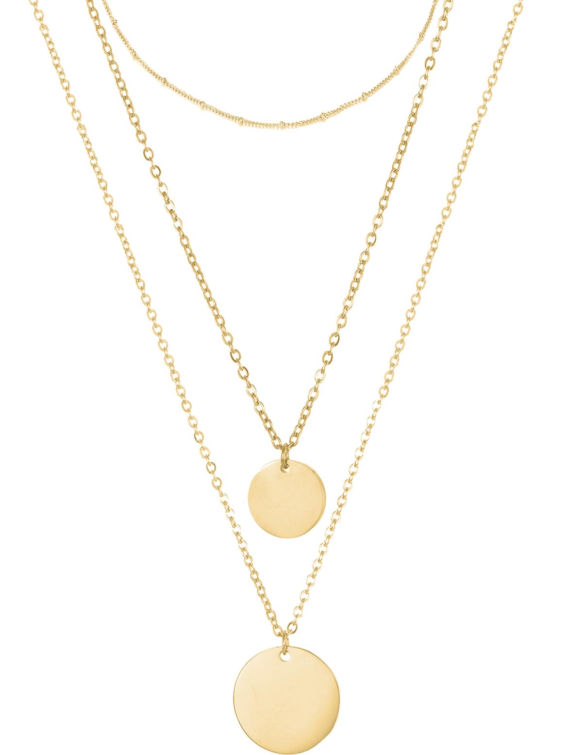 BONNYBIRDSet de Collar Premium BonnySydney: Collar Mujer de Acero Inoxidable en Plata, Oro y Oro Rosa, 100% Resistente al Agua y Respetuoso con la Piel
