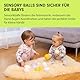 GERARDO’S Toys Small Ball Set mit 7 Bällen verschiedener Textur für Kinder und Babys, ungiftig und BPA frei