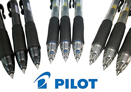 Bolígrafos Pilot G2 Retráctiles de Gel Negro x9 miniatura 2