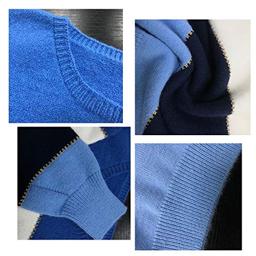Image of ANCAPELION Women's Casual Sweater Pullover Winter Basic Sweatshirt Long Sleeve Cozy Knitted Jumper Tops Loose Fit