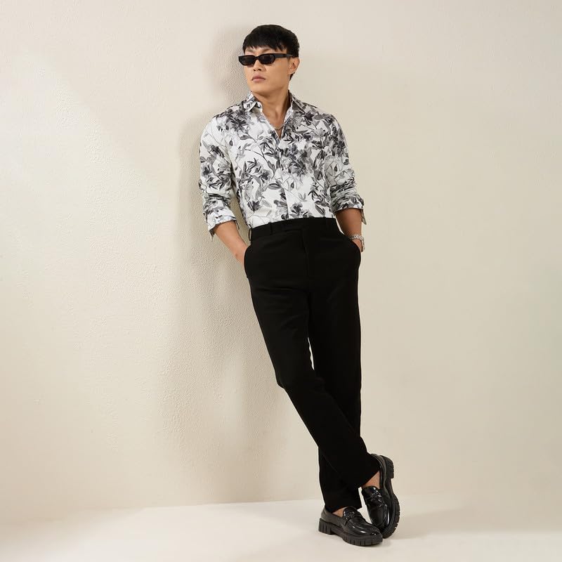 Image of MARK & ALBERT Men's Slim Fit Cotton Formal Shirt