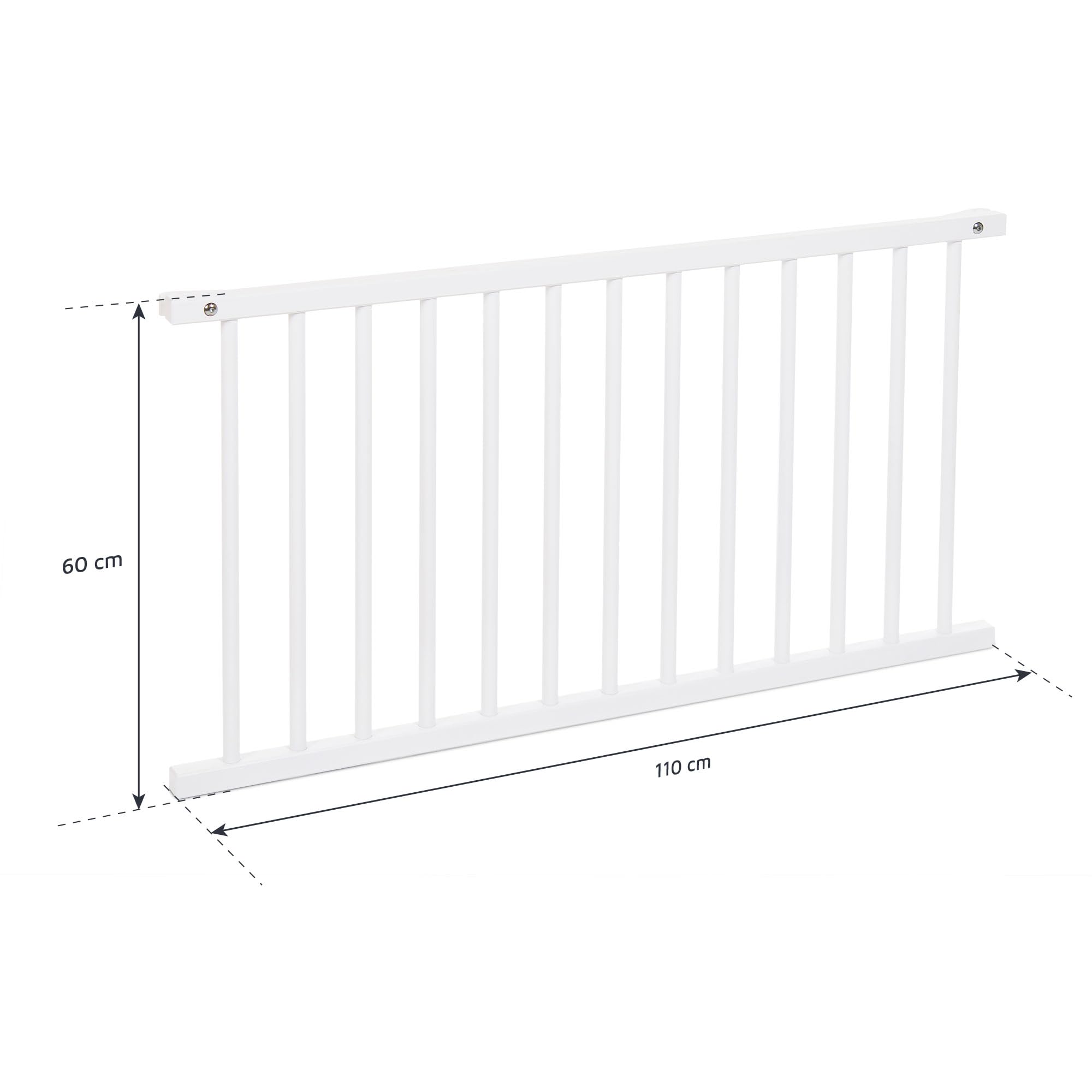 babybay Kratka zamykająca do łóżeczka dziecięcego, pasuje do modelu Boxspring XXL, lakierowana na biało