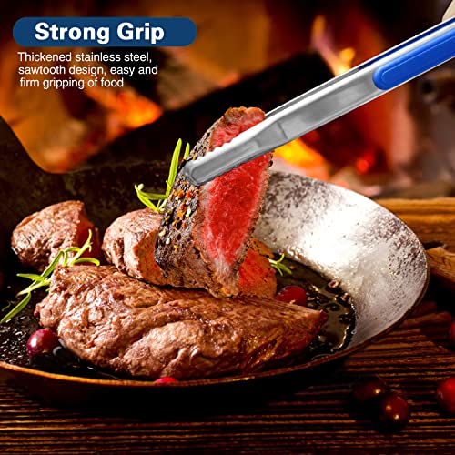 4Pcs Stainless Steel Kitchen Tongs, Serving Tongs For Cooking, 10" Metal Food Tongs With Non-Slip Comfort Grip, Non-Stick Cooking Tongs High Heat Resistant Bbq Tongs Grill Tongs For Barbecue Grilling… #TOP3