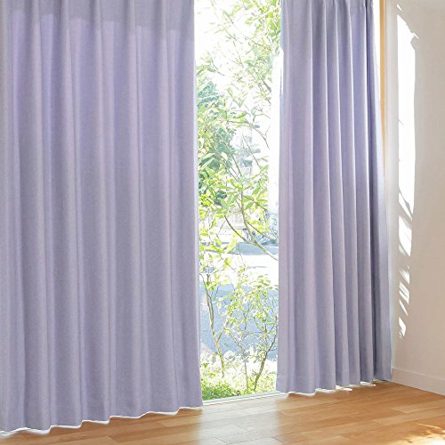 遮光 カーテン 遮光カーテン 1枚 + アジャスターフック + カーテンタッセル ラグジュアリーブルー 幅150×丈135cm カーテン単品