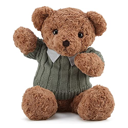 Adorlynetty 19.7 Inch Teddy Bear Stuffed Animal, Cute Plush Teddy Bear With Shirt, Soft Stuffed Plush Bear Toy Gift For Kids, Girlfriend, Birthday（Brown） #TOP3
