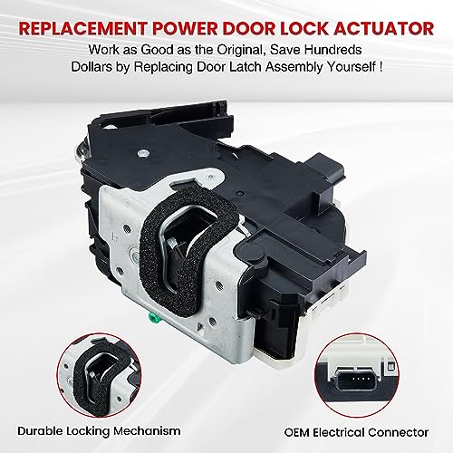Image of SYERAL Front Right Passenger Side Power Door Lock Latch Actuator Compatible with 2009-2014 F-150, 2010-2014 Mustang, 11-19 Explorer, 13-19 Taurus 10-14 Lincoln Mark LT Replacement# 9L3Z-5421812-A