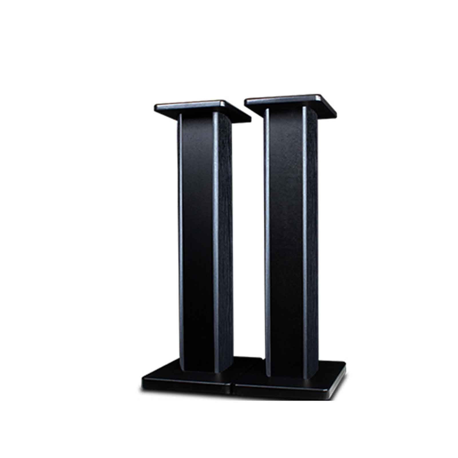 Soporte de pie para altavoz de madera maciza para sonido envolvente con diseño estable y a prueba de caídas, 3 colores disponibles (negro, 80 cm)