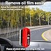 Fululuer Automotive Oil Film Cleaning Brush for Car Windows, Clear Vision Glass Cleaner, Windshield Cleaner, Anti-Rain Fog Cleaning Glass Brush with Refill, Improves Clarity #2