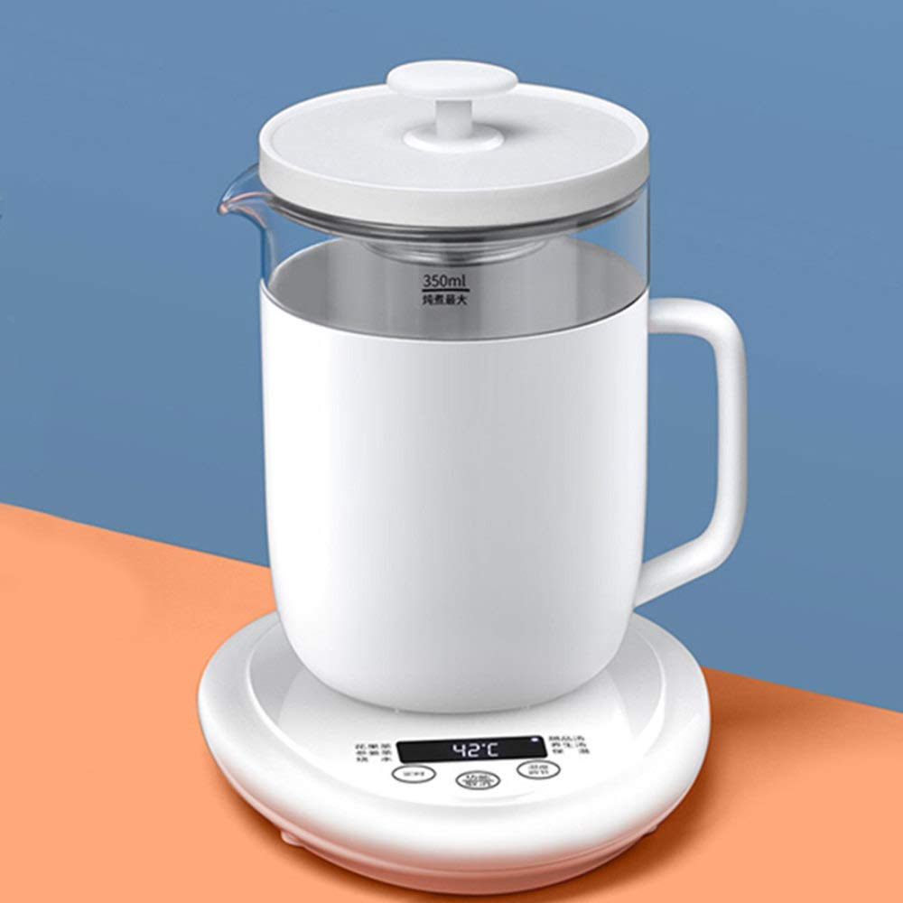 Hervidor eléctrico, Temperatura de hervidor de Acero Inoxidable Ajustable con Filtro, temperaturas preestablecidas, 0.5L, 600w, LCD