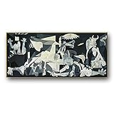 la famosa arte della pittura a olio di picasso guernica opera d'arte. quadri astratti moderni copiati su tela. poster da parete 20x40cm (8x16in) con cornice